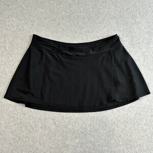 Old Navy Swim Skirt WMNS Plus Size 1X Black Stretch Coverup Beach ResorWear